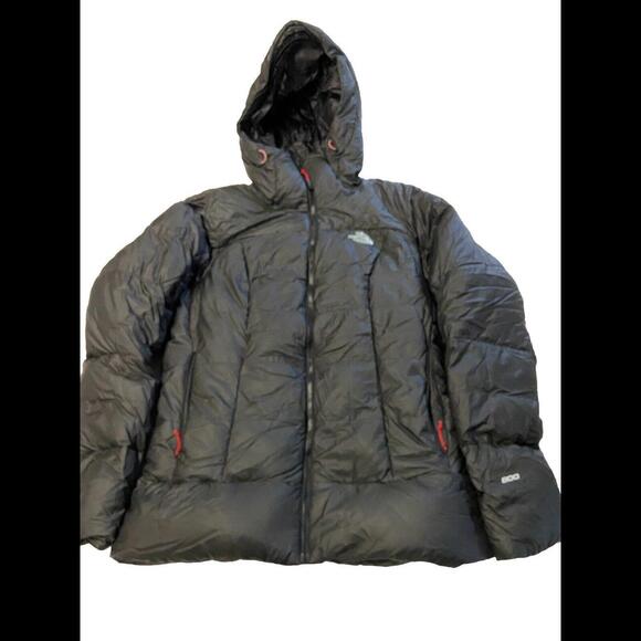 Womens THE NORTH FACE Dark Gray Prospectus 800 Fill Goose Down Jacket Sz L